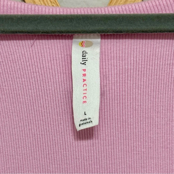 Anthropologie NWT Daily Practice Pink Flowy Mini Dress L - Picture 7 of 7